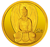 （2001年）中国石窟艺术（敦煌）金银纪念币1/10盎司金质纪念币