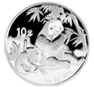 2007版熊猫金银纪念币1盎司圆形银质纪念币